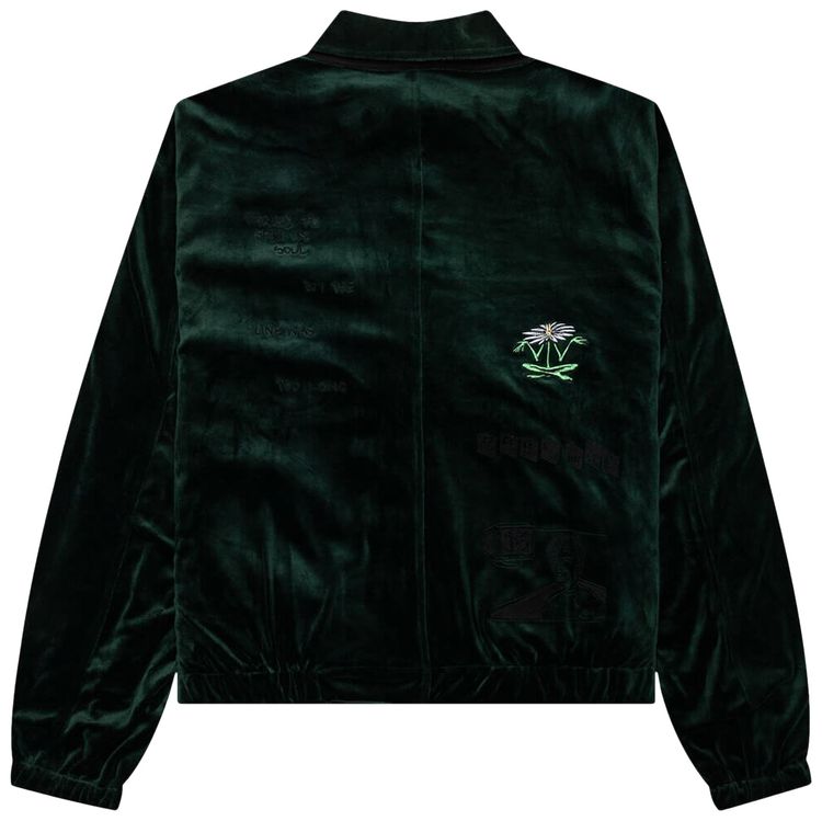 Jungles Velour Reversible Jacket Green