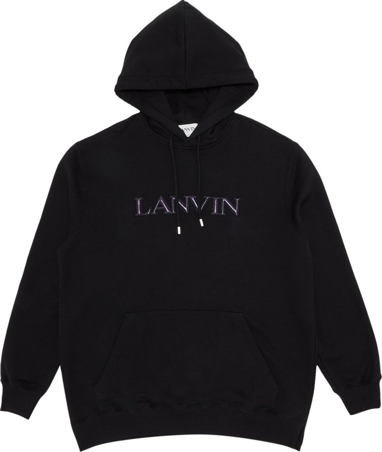 Lanvin Puffer Paris Oversized Hoodie 'Black'
