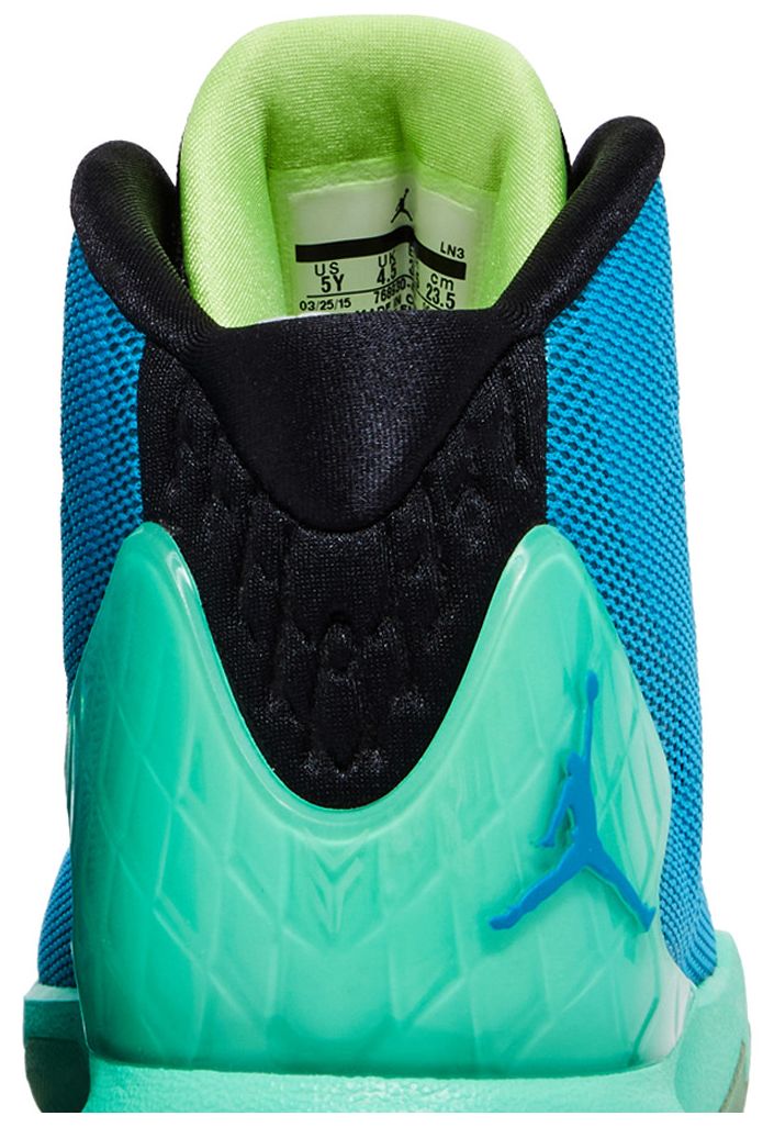 Air Jordan SuperFly 4 BG Blue Lagoon Green Glow