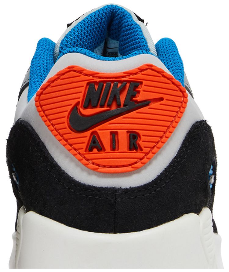 Nike Air Max 90 Leather GS Grey Fog Multi Swoosh