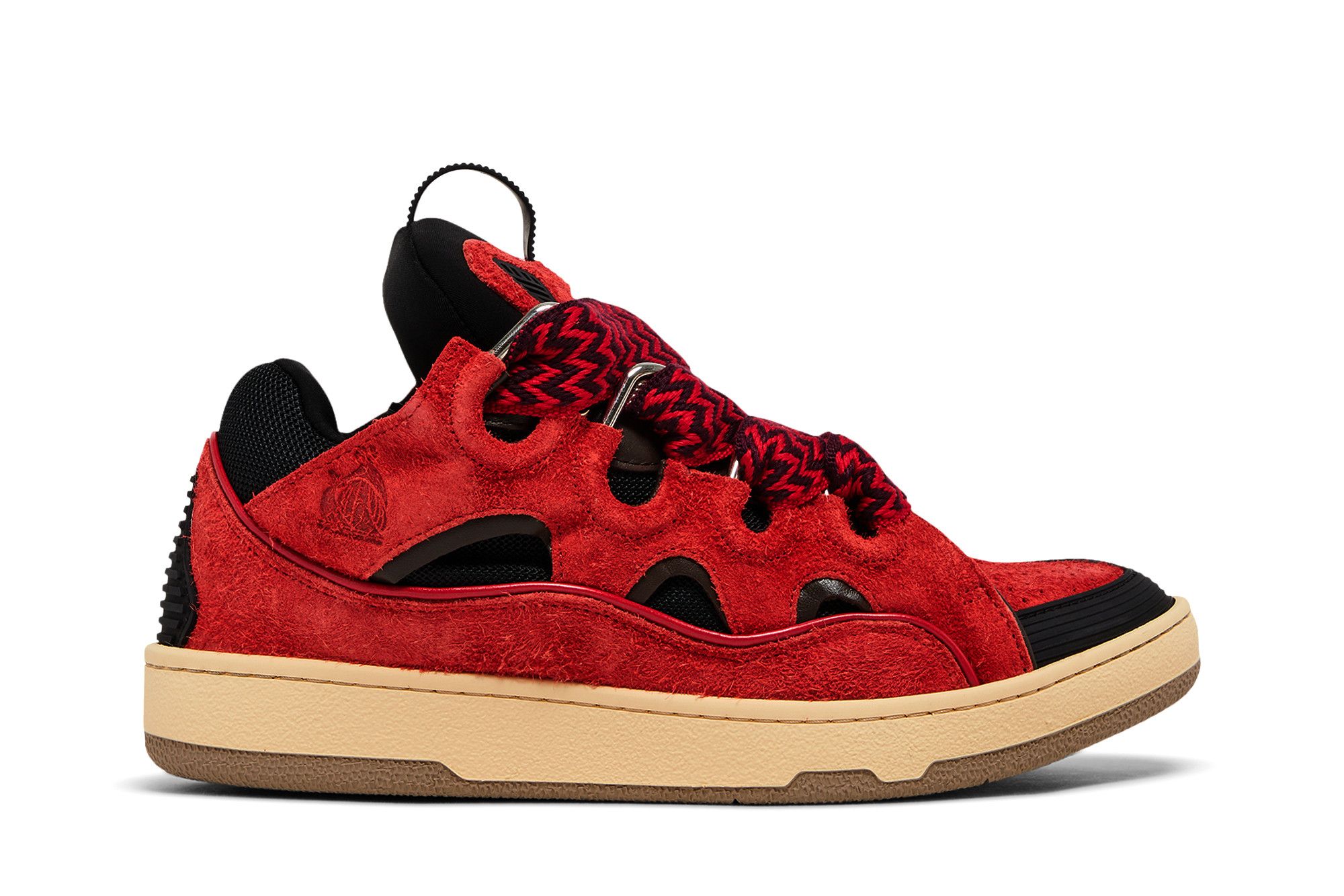 Buy Lanvin Curb Sneakers 'Poppy Red Black' - FM SKRK11 HAIR