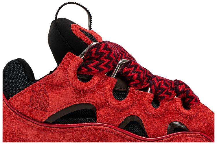Lanvin Curb Sneakers Poppy Red Black
