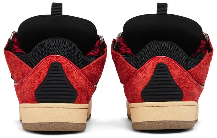 Lanvin Curb Sneakers Poppy Red Black