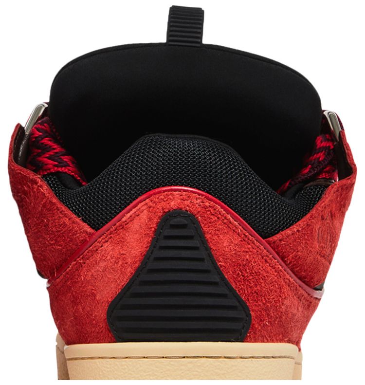 Lanvin Curb Sneakers Poppy Red Black