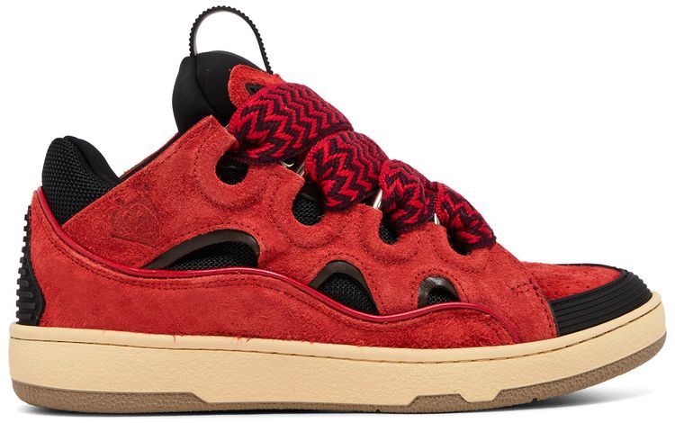 Lanvin Wmns Curb Sneakers Poppy Red Black