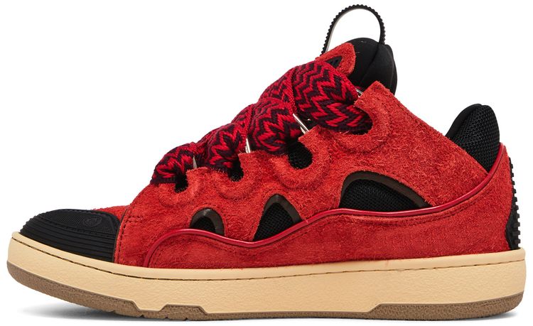 Lanvin Wmns Curb Sneakers Poppy Red Black