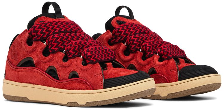 Lanvin Wmns Curb Sneakers Poppy Red Black
