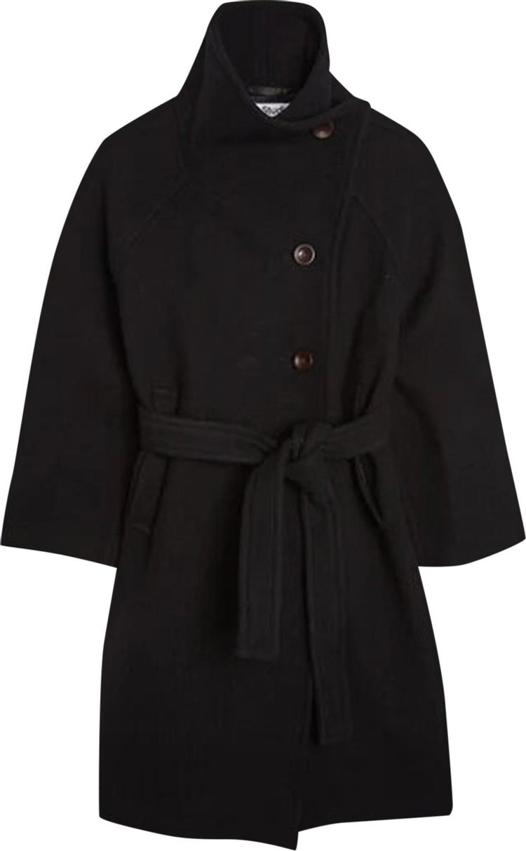 Acne Studios Double-Breasted Belted Wool Coat 'Black'