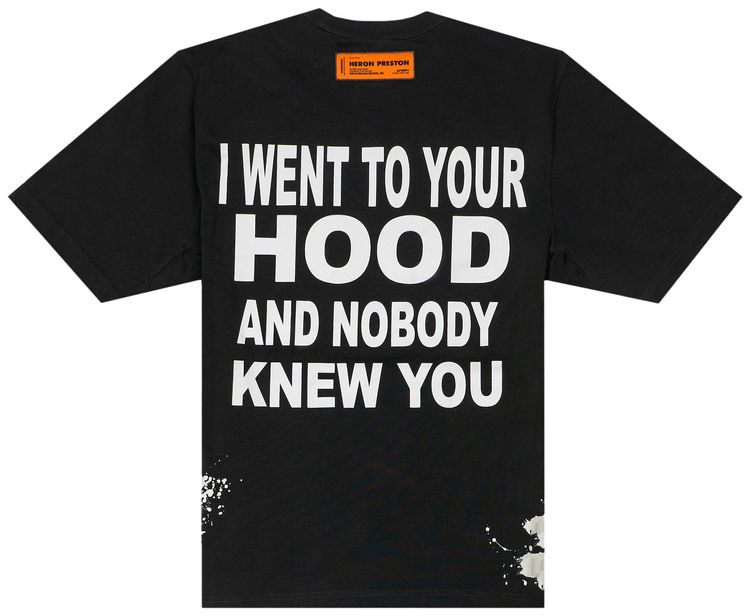Heron Preston Nobody Globe Tee BlackWhite