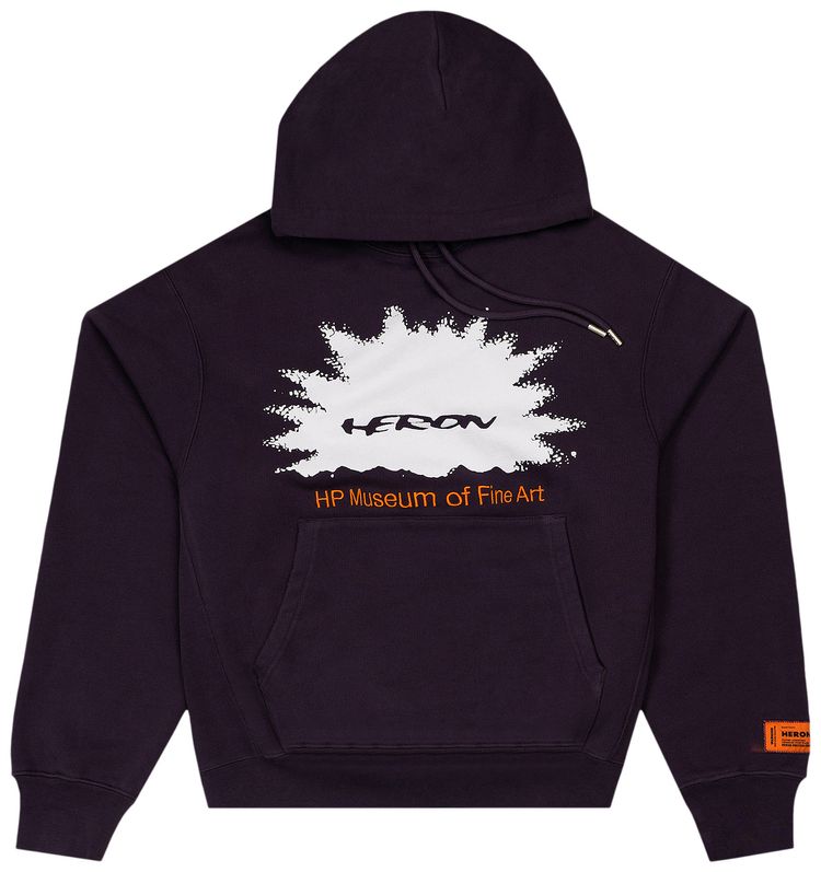 Heron Preston Museum Hoodie PurpleOrange