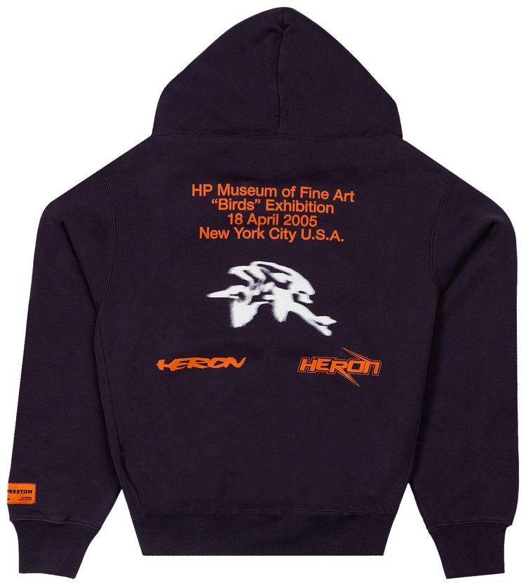 Heron Preston Museum Hoodie PurpleOrange