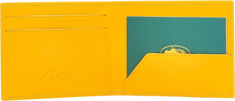 Corteiz Leather Card Holda Yellow