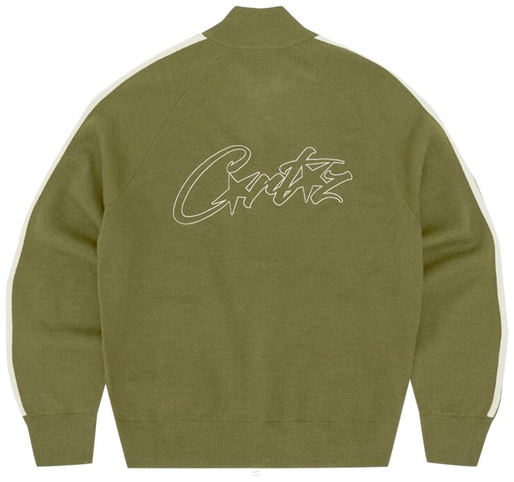Corteiz VVS Knit Zip Olive