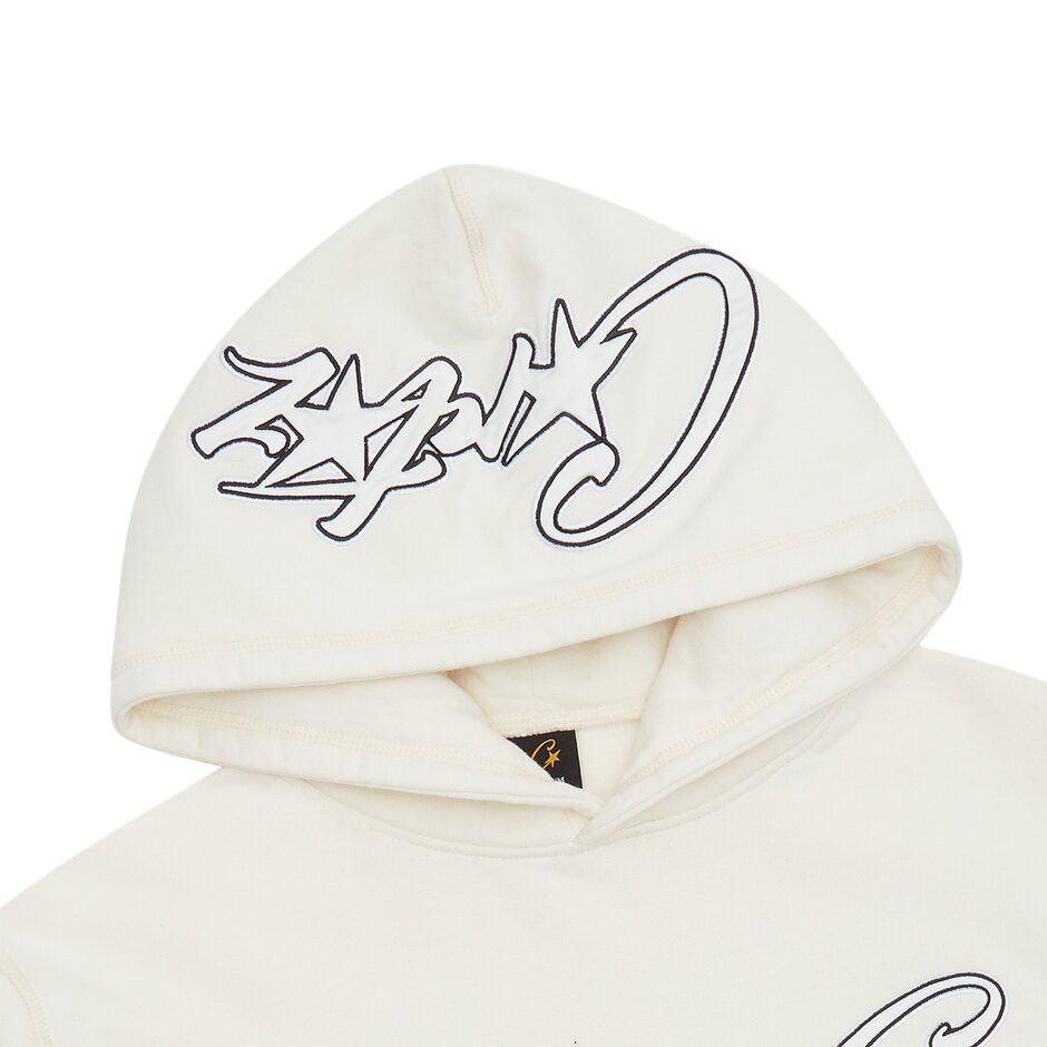 大特価!! Satin Corteiz Buy C 7892 - White' 'Off Hoodie Appliqué Star トップス