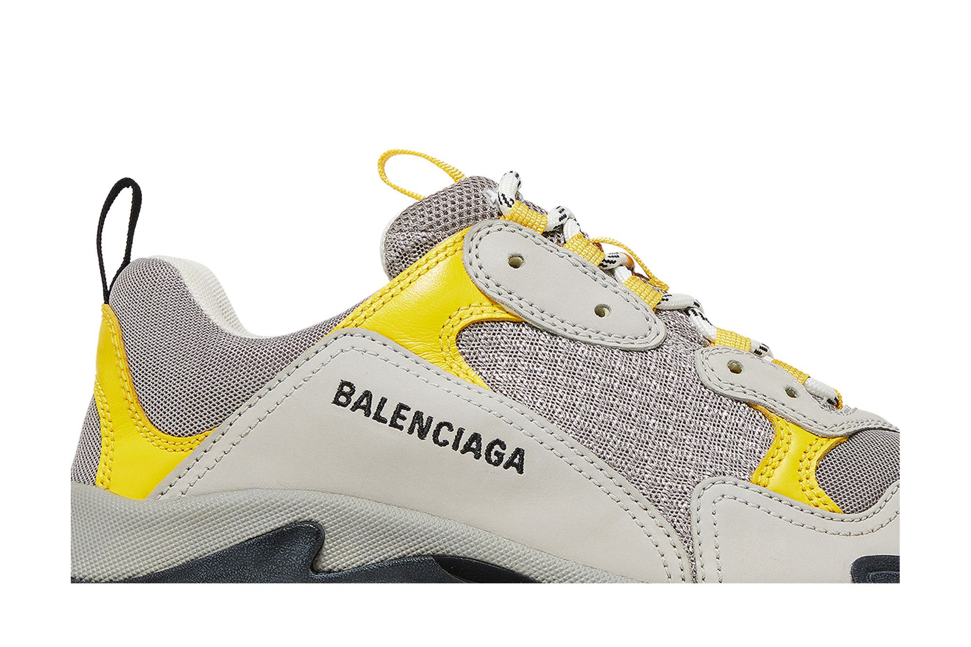 Size 10.0 Balenciaga Triple S Sneaker Yellow Grey 2019