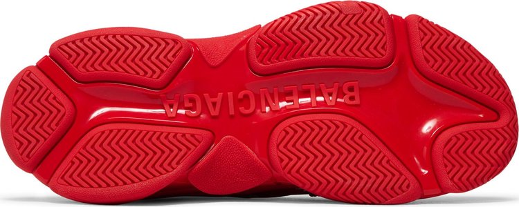 Balenciaga Triple S Sneaker Allover Logo   Tomato Red