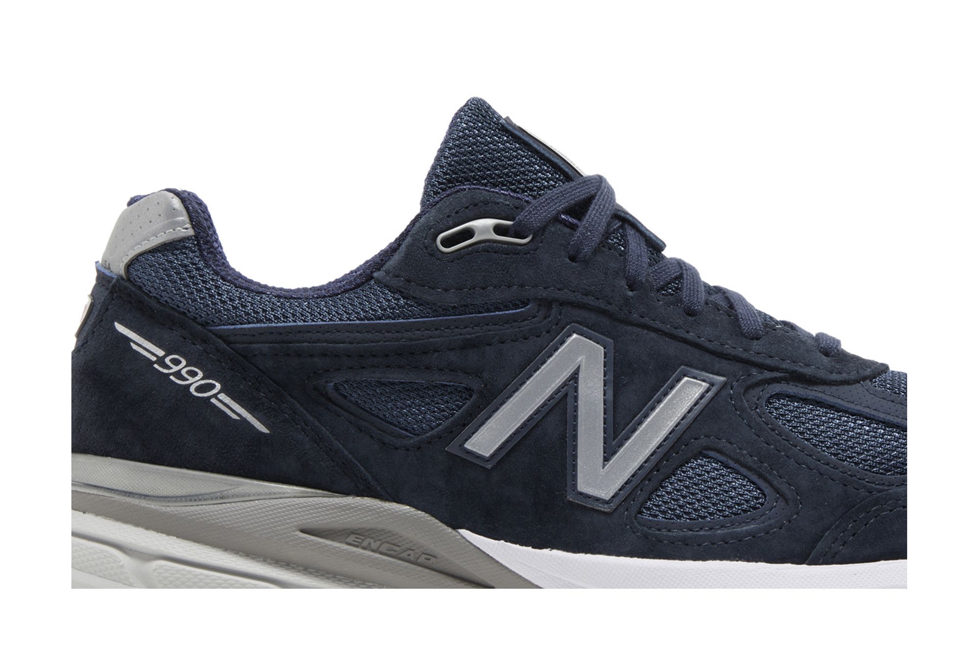 New balance 990v4 kith navy hot sale