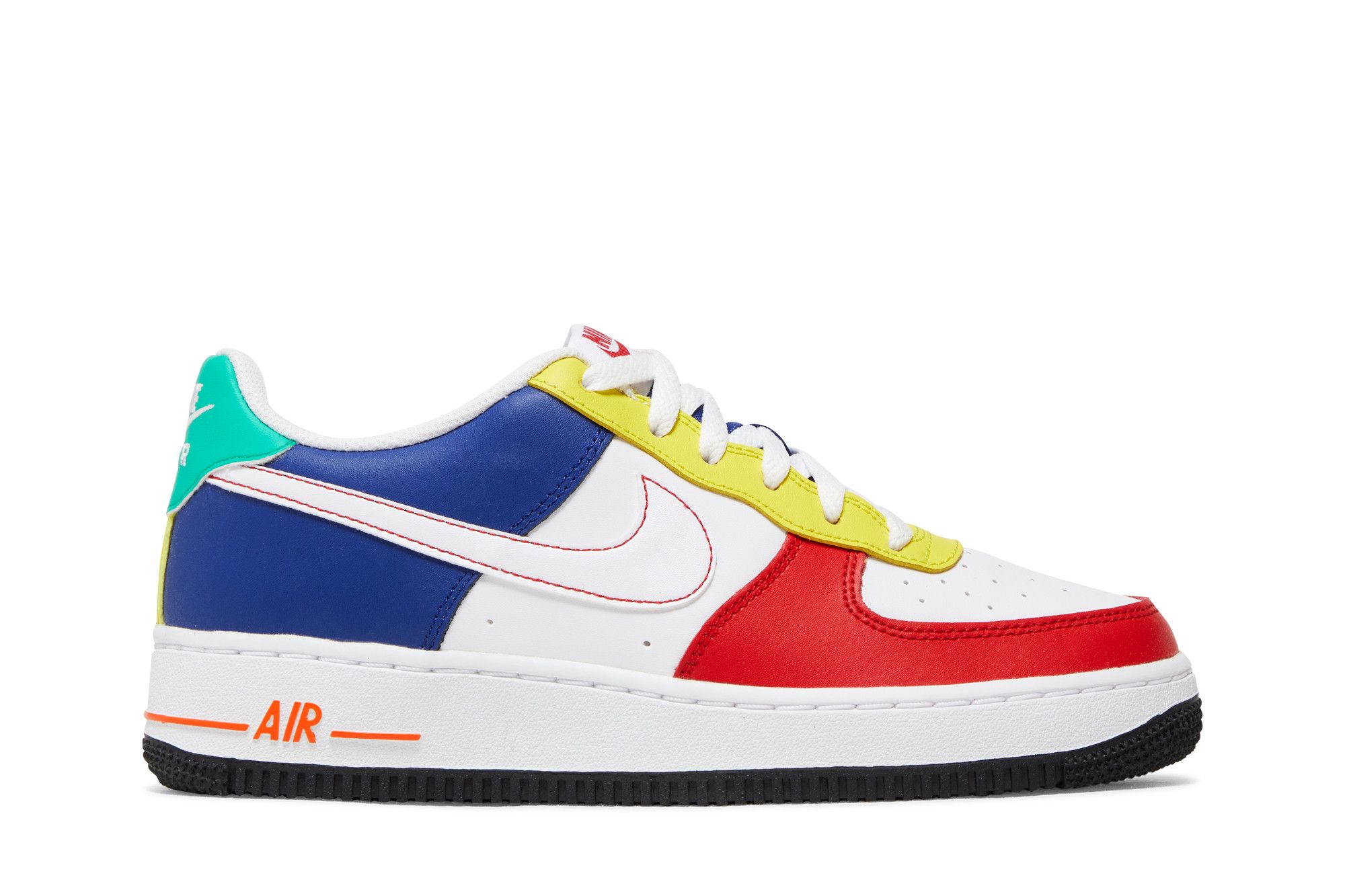 air force 1 red blue yellow