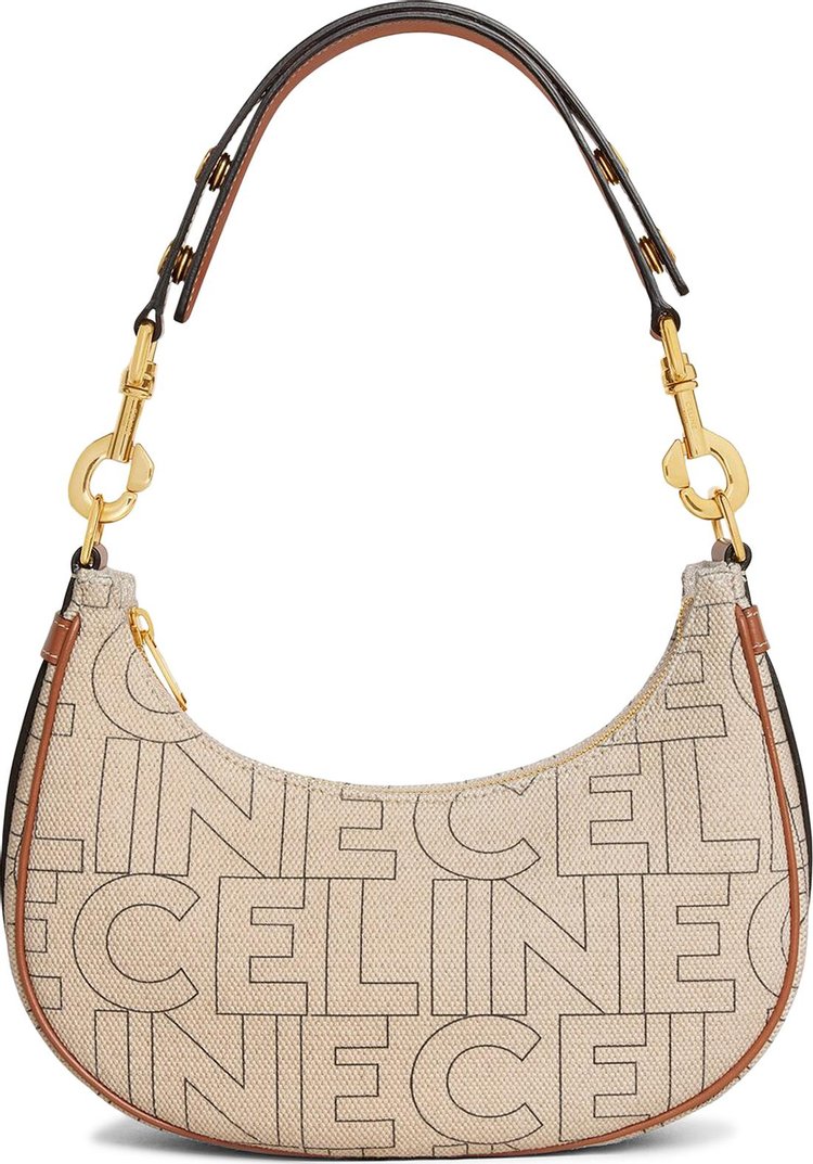 CELINE Medium Ava Strap Bag Tan