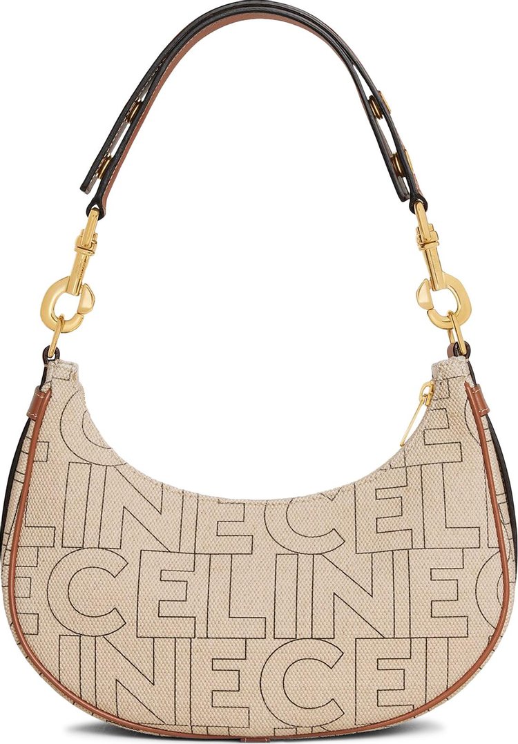 CELINE Medium Ava Strap Bag Tan