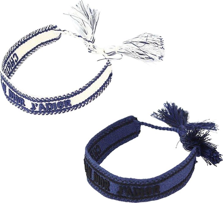 Dior JAdior Bracelet Set Royal BlueWhite