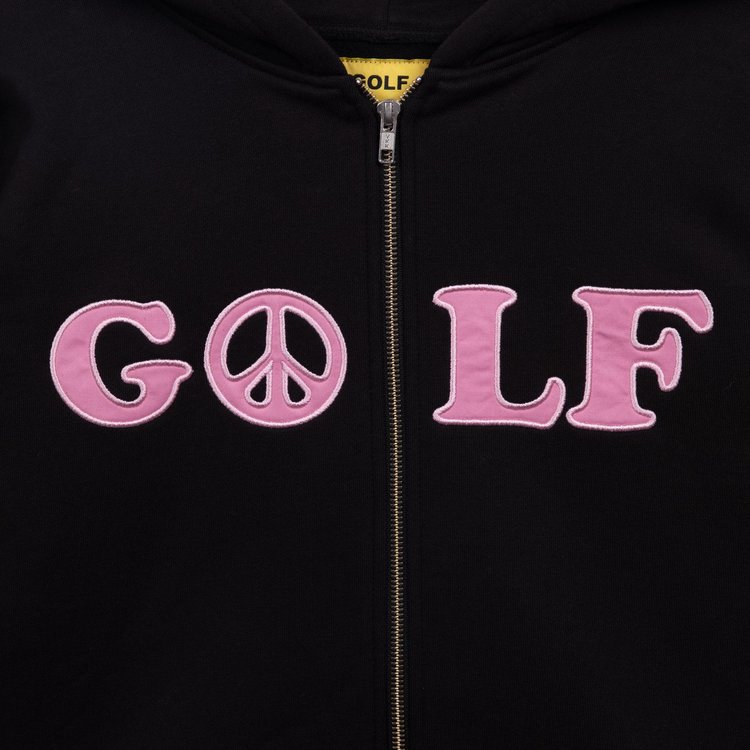 GOLF WANG Peace Zip Hoodie Black