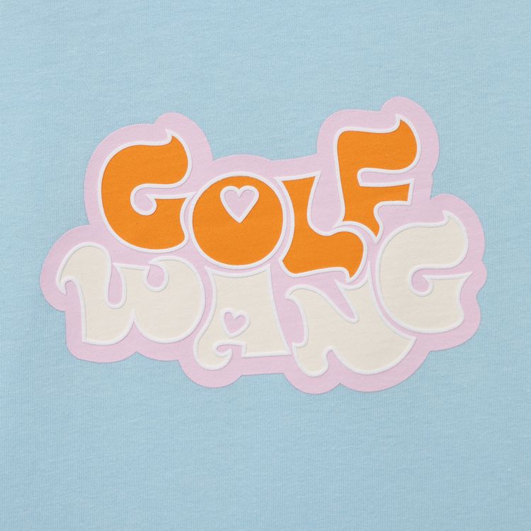 GOLF WANG Harmony Logo Ringer Tee Light Blue