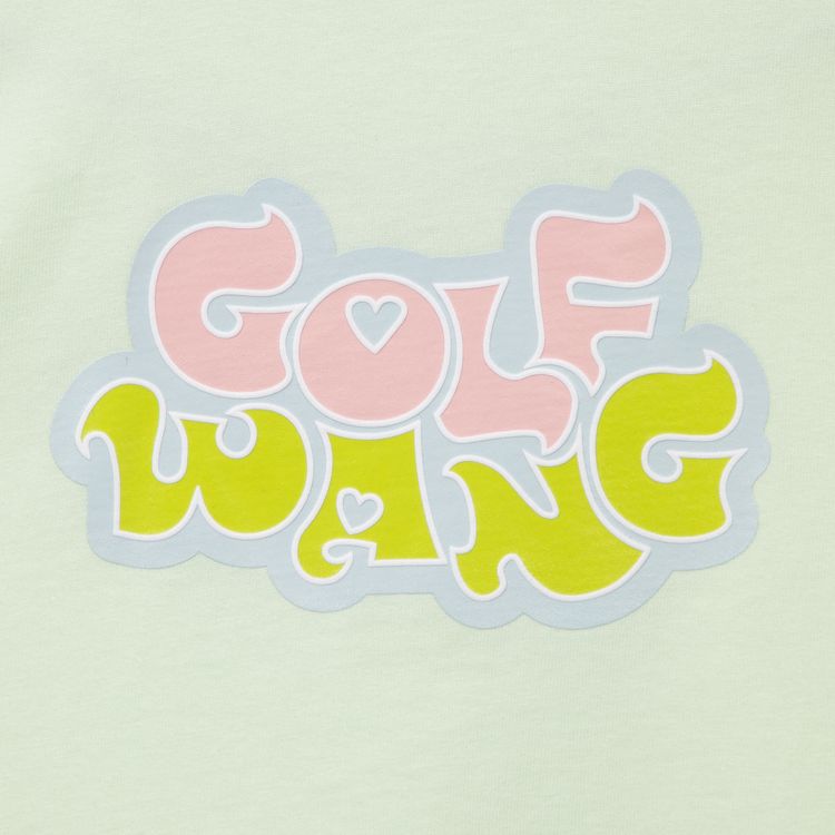 GOLF WANG Harmony Logo Ringer Tee Light Green
