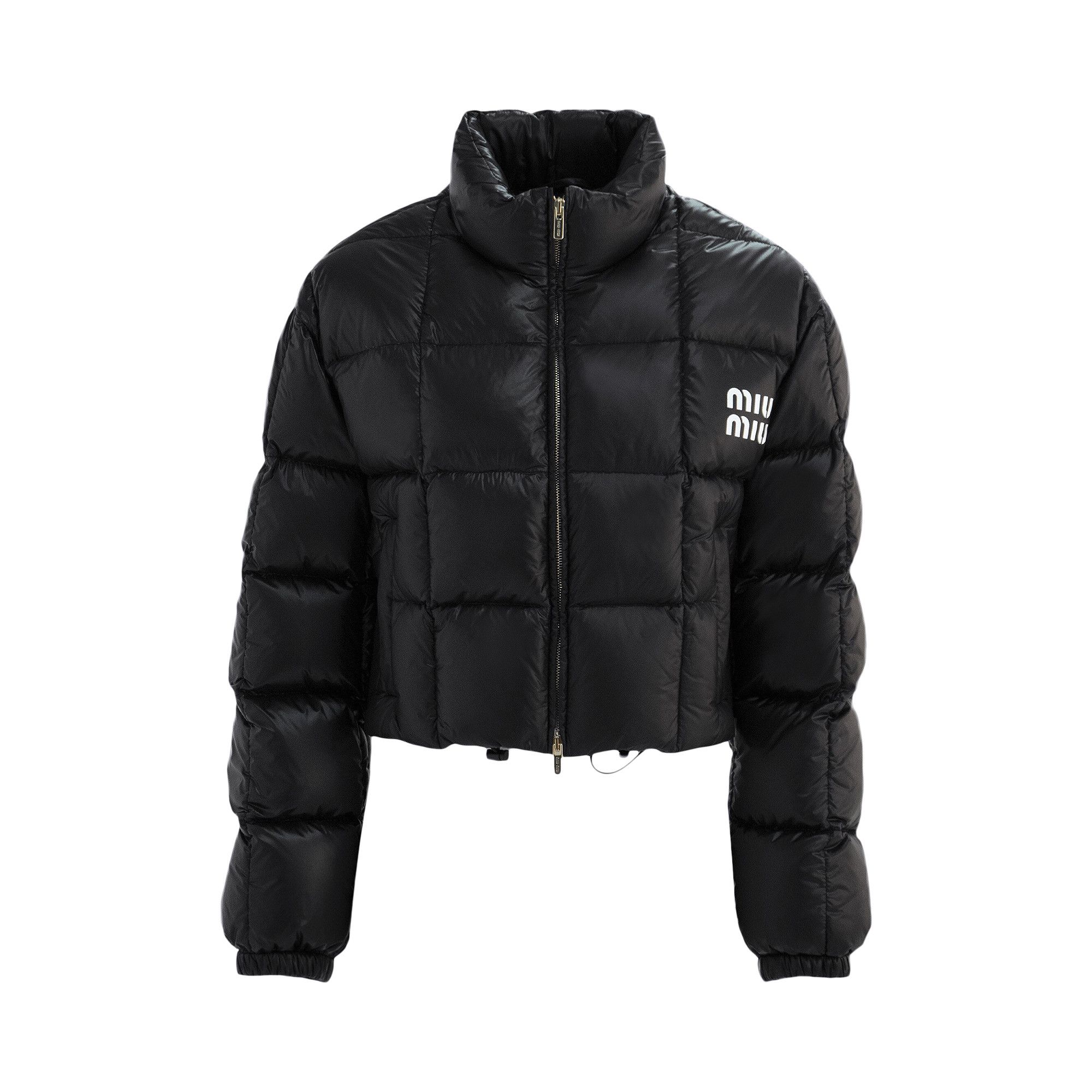 miu miu ジャケット 黒 Miu Miu Down Jacket | italist