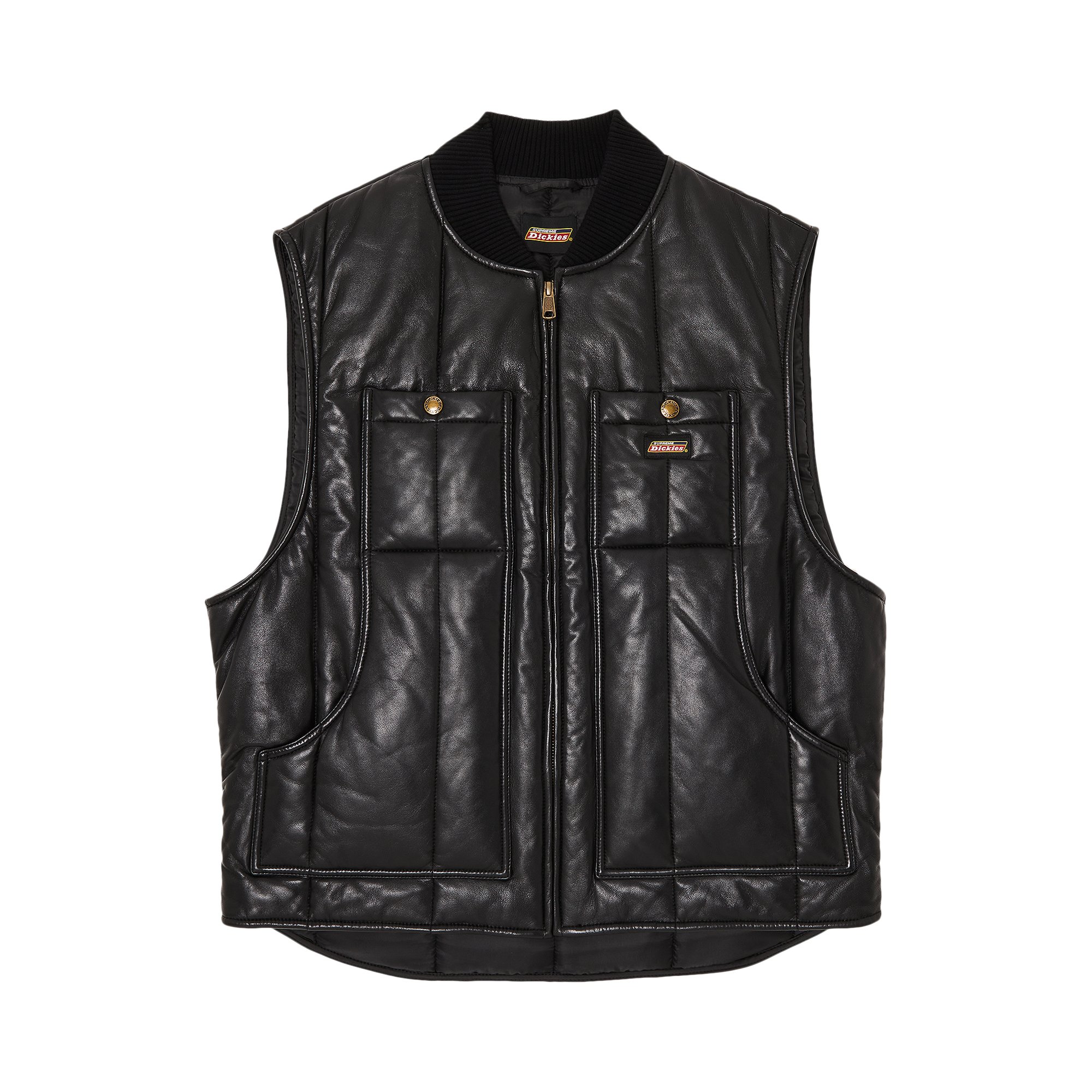 人気の Supreme Toy Machine Black Faux Leather Leather Toy Vest ...
