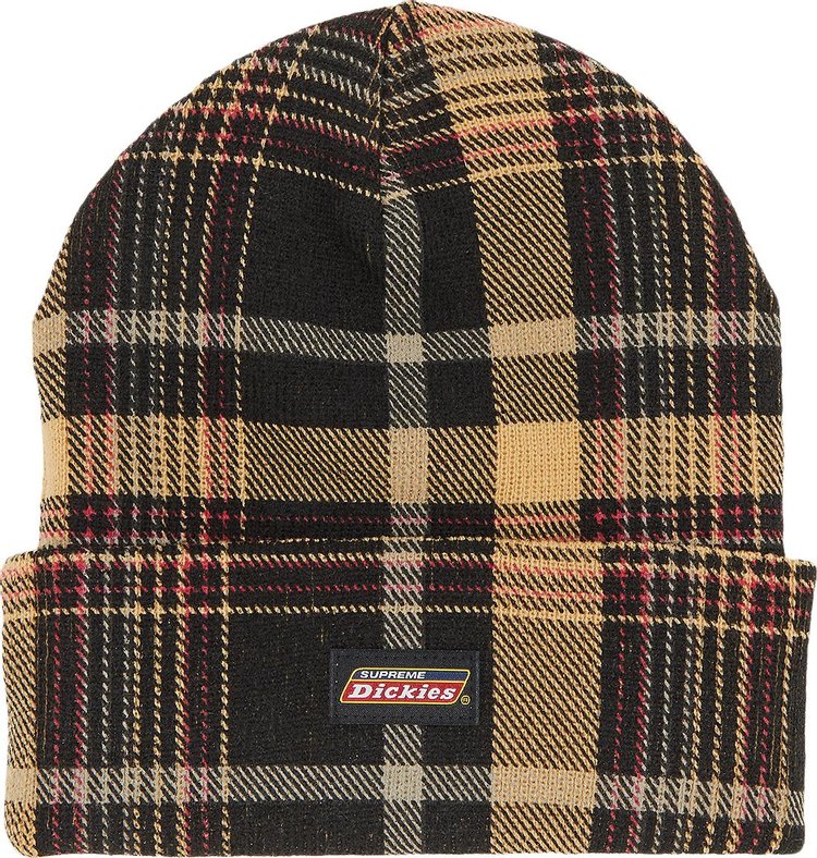 Supreme x Dickies Beanie Black Plaid