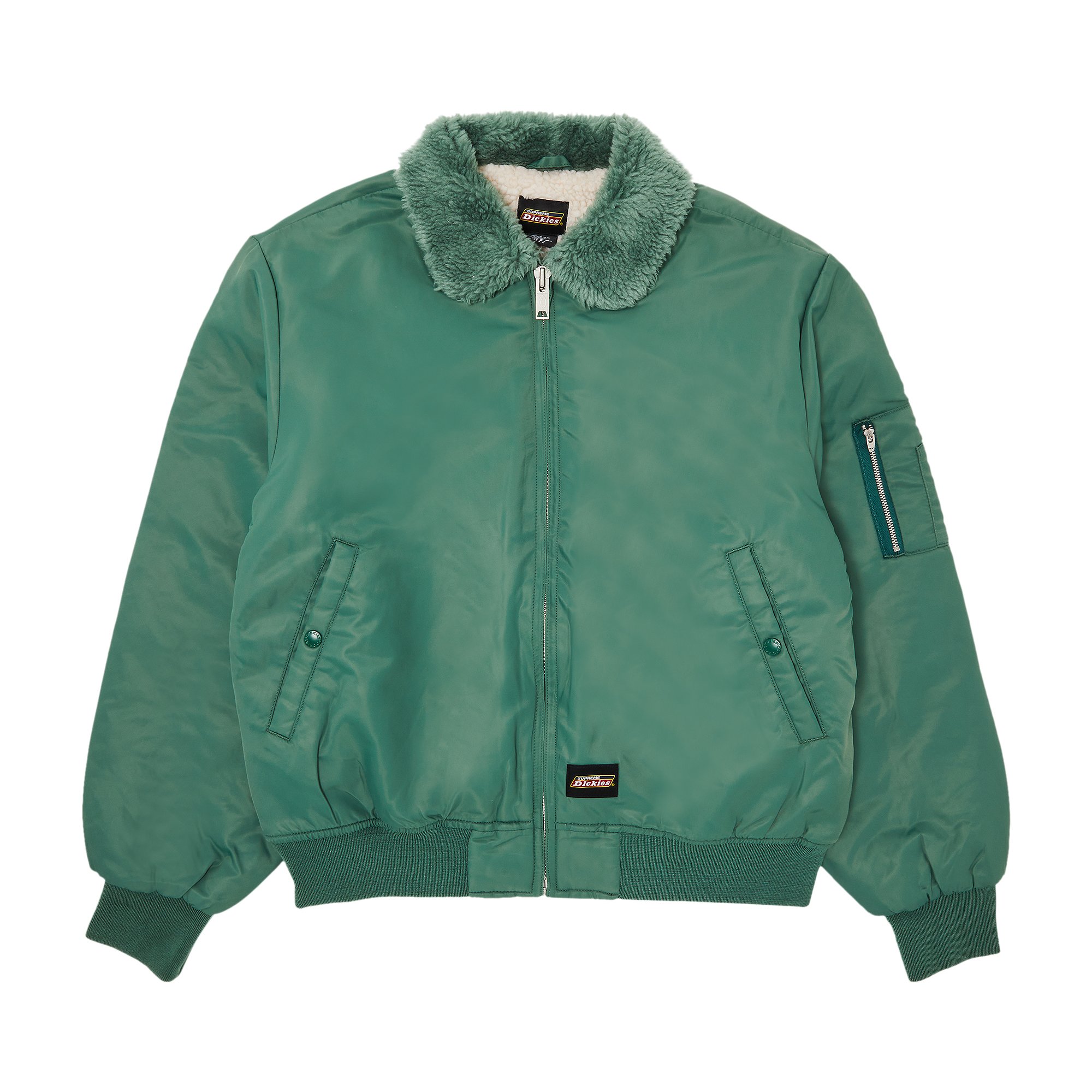 Buy Supreme x Dickies Fur Collar Bomber Jacket 'Work Green