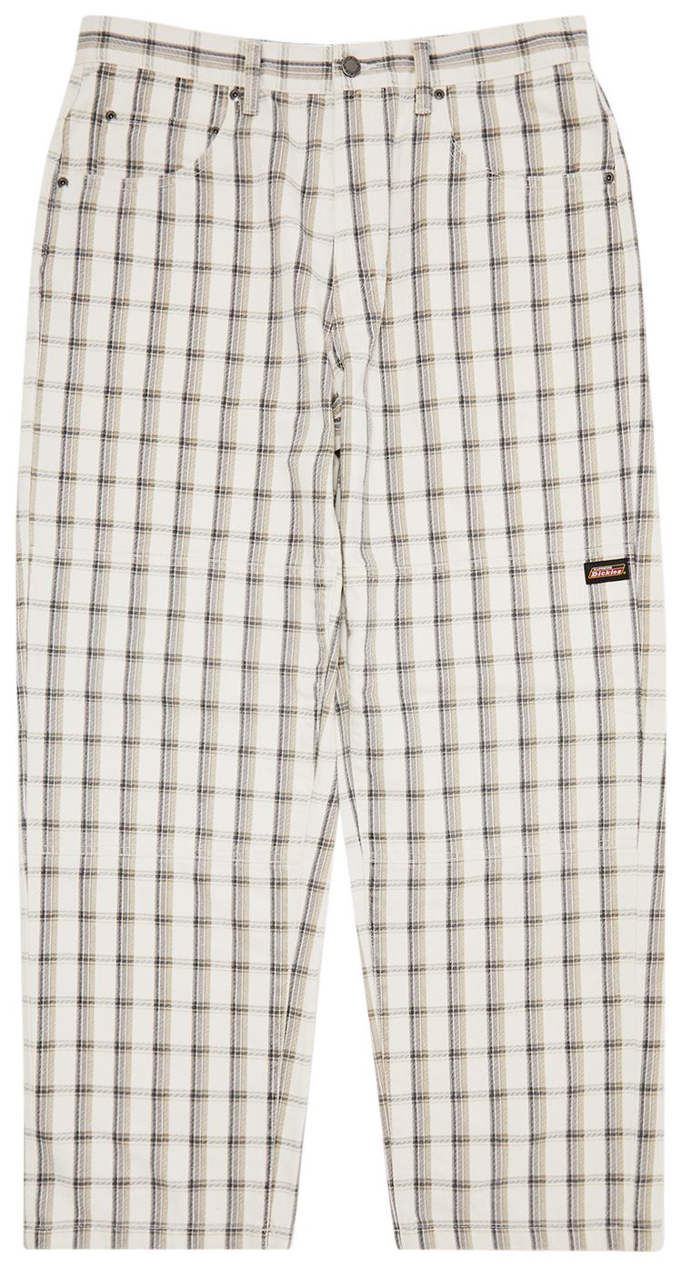 Supreme x Dickies Double Knee Baggy Jean White Plaid