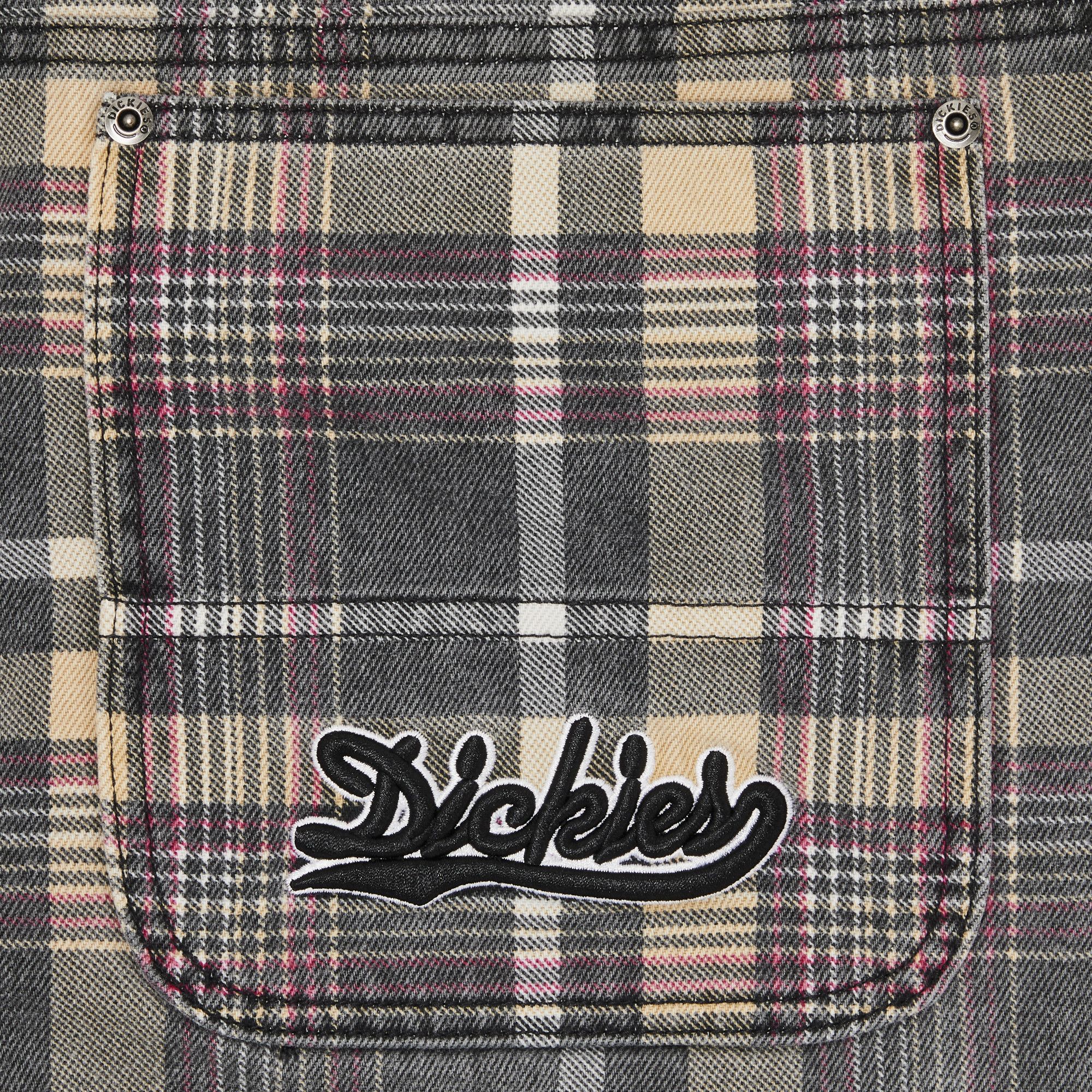 Buy Supreme x Dickies Double Knee Baggy Jean 'Black Plaid Buy Supreme x Dickies Double Knee Baggy Jean 'Black Plaid