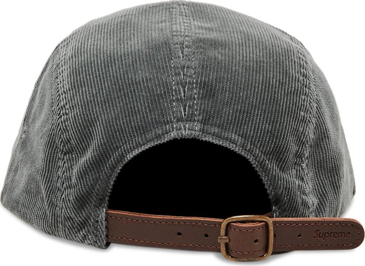 Supreme Corduroy Camp Cap Grey