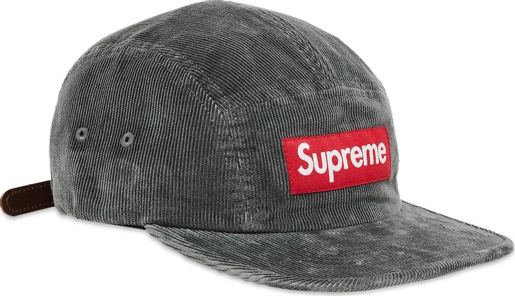 Supreme Corduroy Camp Cap Grey