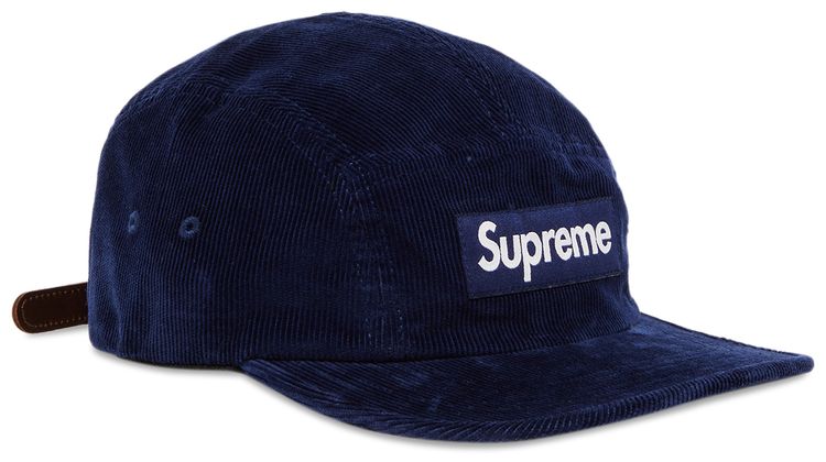 Supreme Corduroy Camp Cap Navy