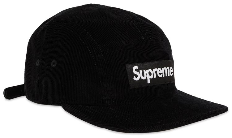 Supreme Corduroy Camp Cap Black