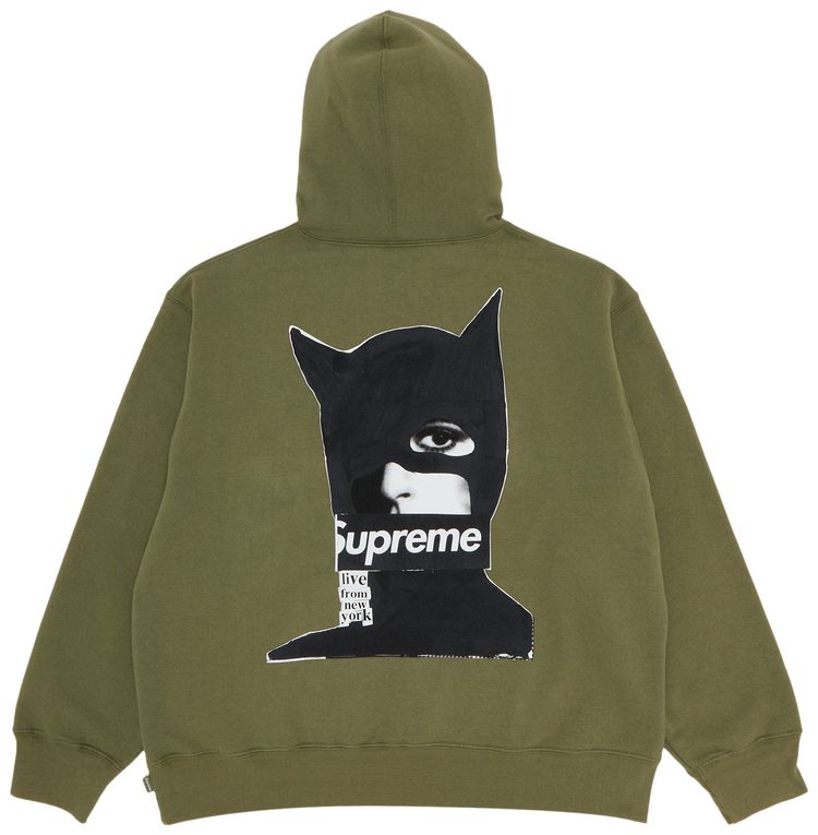 Supreme Catwoman Hooded Sweatshirt Light Olive