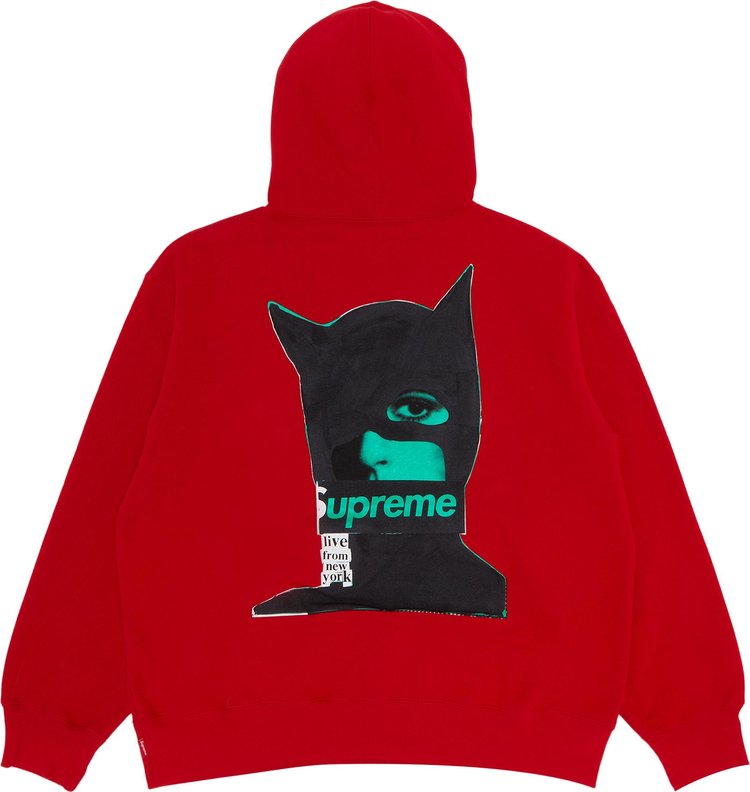 Supreme Catwoman Hooded Sweatshirt Red