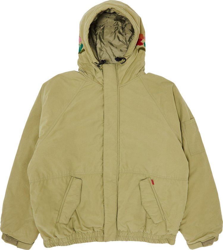 Buy Supreme Needlepoint Hooded Jacket 'Olive' - FW23J40 OLIVE | GOAT