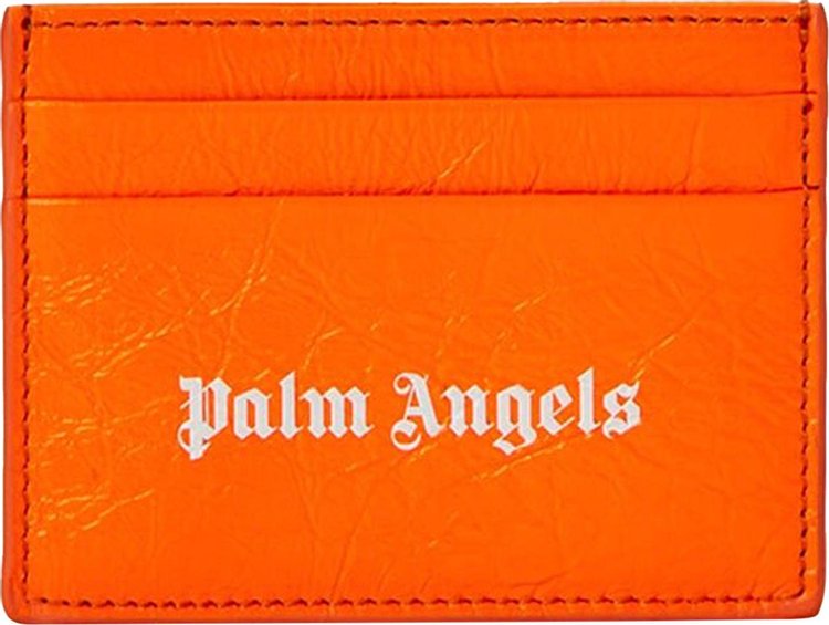 Palm Angels Logo Bright Card Holder 'Orange'