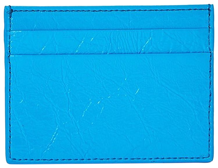 Palm Angels Logo Bright Card Holder Light Blue
