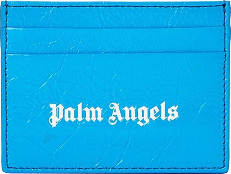 Palm Angels Logo Bright Card Holder 'Light Blue'