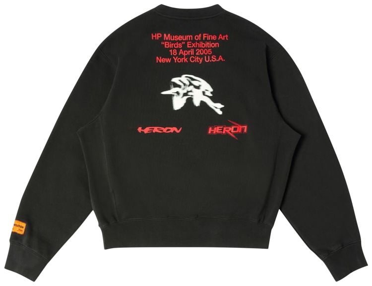 Heron Preston Museum Crewneck Black