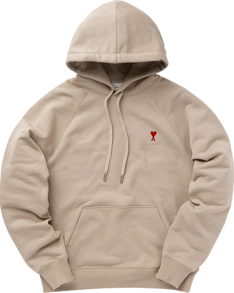 Ami Relaxed Fit Hoodie 'Champagne'