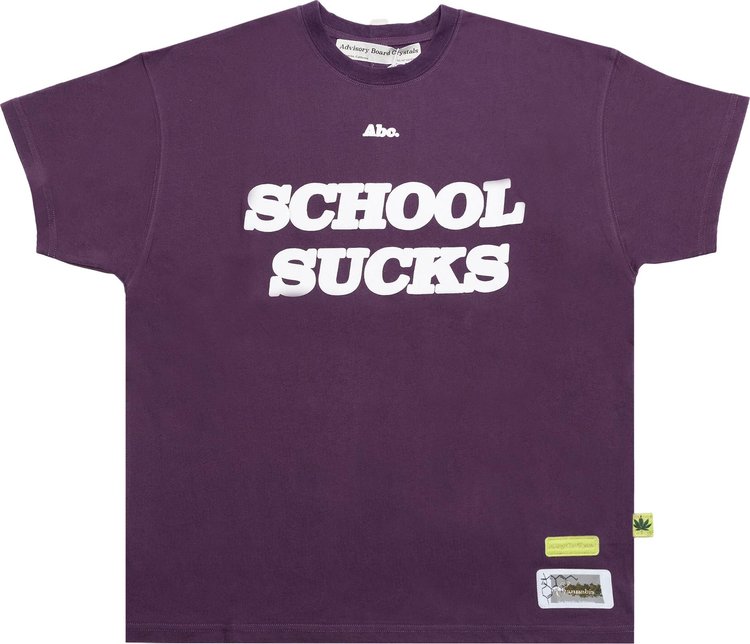 Advisory Board Crystals School Sucks T-Shirt 'Purple'