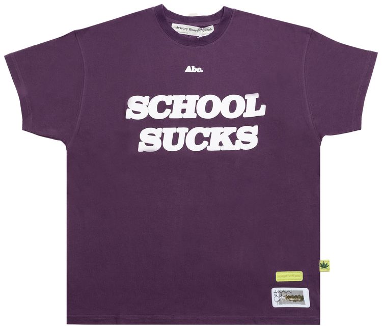 Advisory Board Crystals School Sucks T Shirt Purple