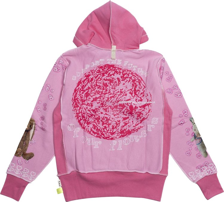 Advisory Board Crystals Flowers Forever Hoodie Pink