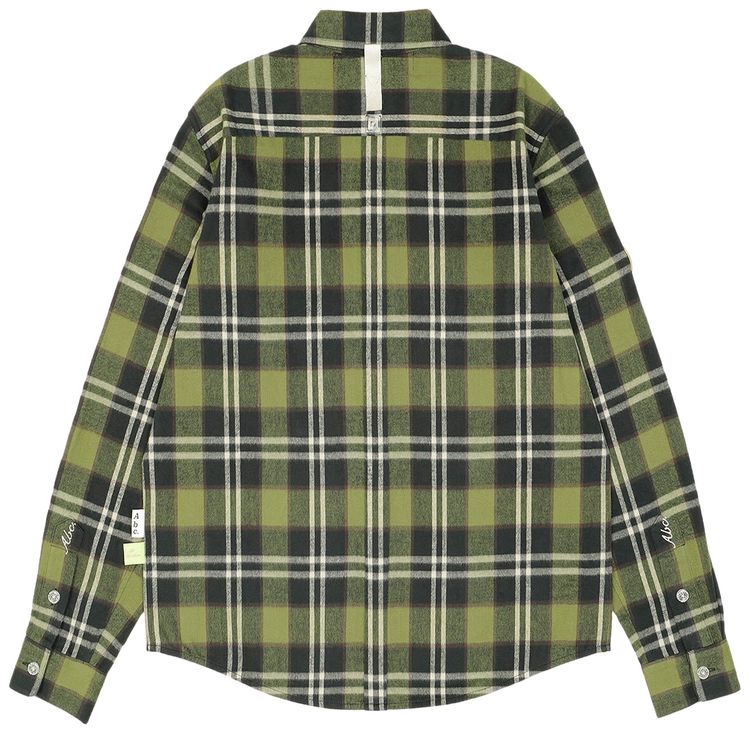 Advisory Board Crystals NARC Flannel Shirt Green Plaid